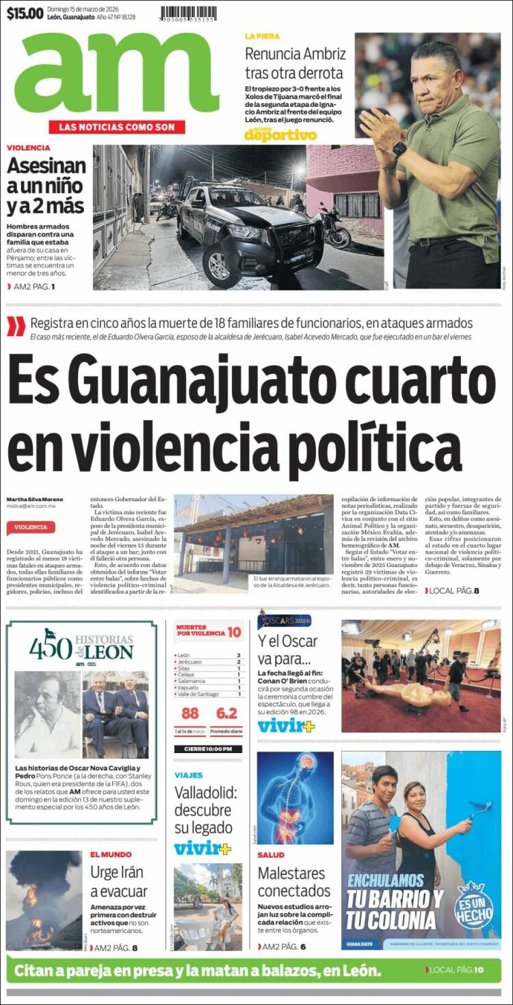 Portada de Al Día A.M. (M&eacute;xico)