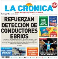 Portada de La Crónica de Baja California (M&eacute;xico)