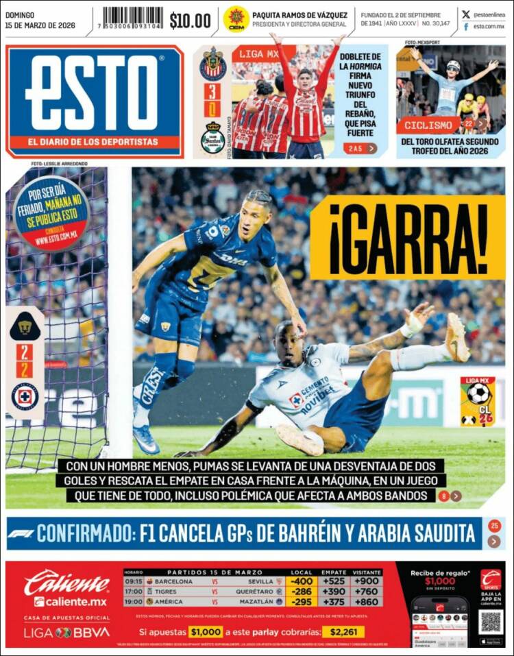 Portada de Esto (M&eacute;xico)