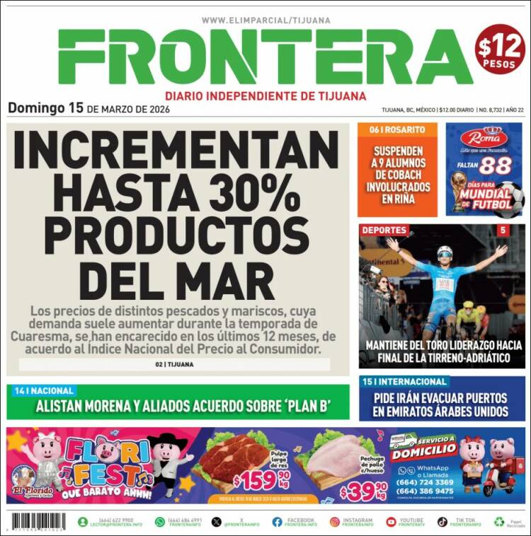 Portada de Frontera (M&eacute;xico)