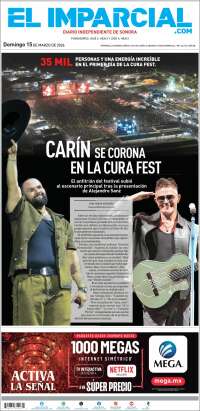 Portada de El Imparcial (M&eacute;xico)