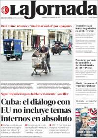 Portada de La Jornada (M&eacute;xico)