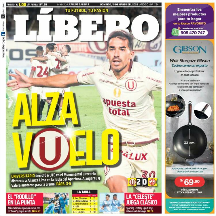 Portada de Líbero (Per&uacute;)