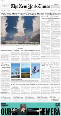 Portada de New York Times (USA)