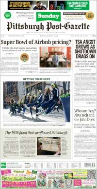 Portada de Pittsburgh Post-Gazette (USA)