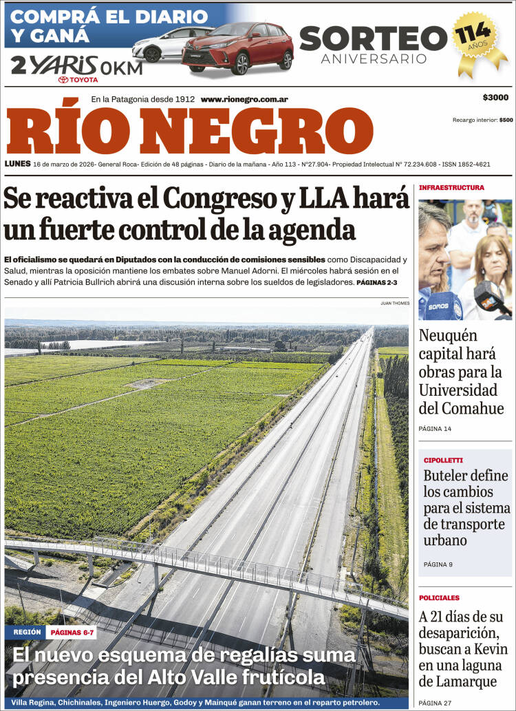 Portada de Rio Negro (Argentina)