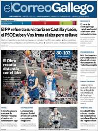 Portada de El Correo Gallego (Espa&ntilde;a)