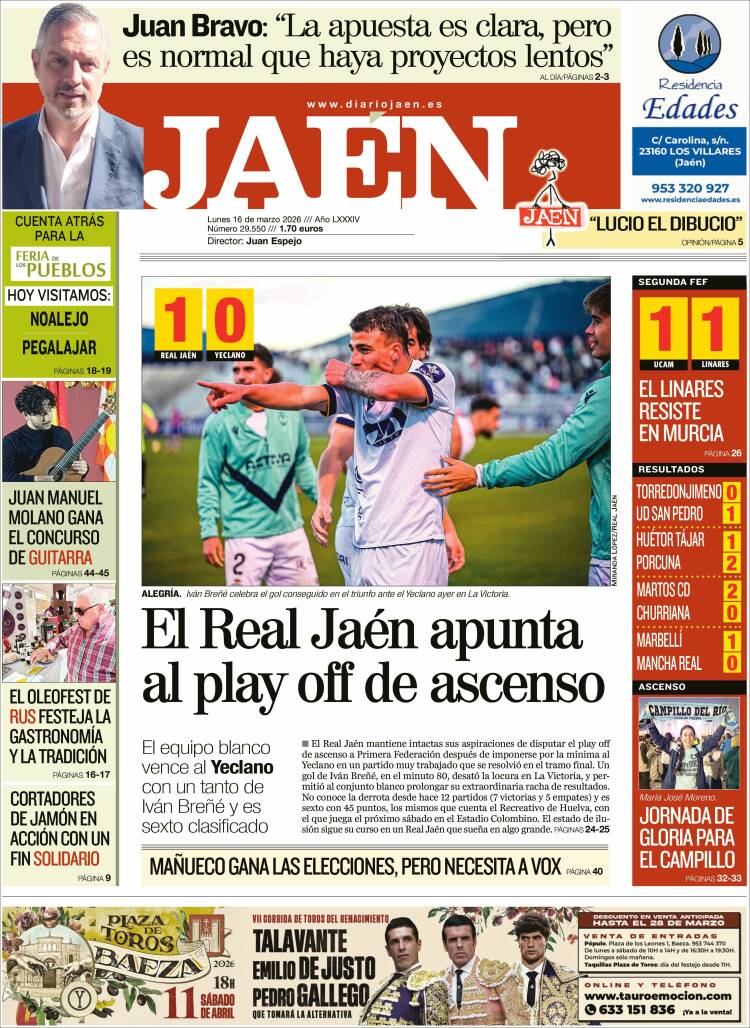 Portada de Diario Jaén (Espa&ntilde;a)