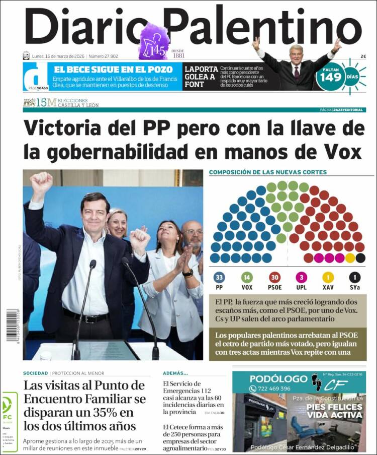 Portada de Diario Palentino (Espa&ntilde;a)