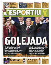 Portada de L'Esportiu (Espa&ntilde;a)