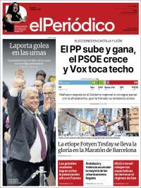 Portada de El Periódico (Espa&ntilde;a)