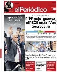 Portada de El Periódico de Catalunya (Espa&ntilde;a)