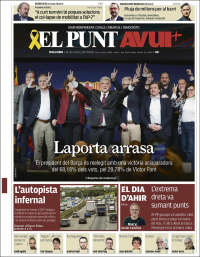 Portada de El Punt Avui (Espa&ntilde;a)