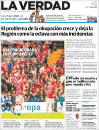 Portada de La Verdad de Murcia (Espa&ntilde;a)