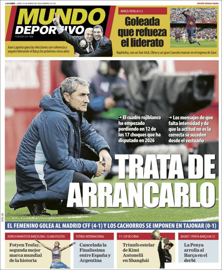 Portada de Mundo Deportivo Bizkaia (Espa&ntilde;a)