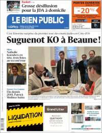 Portada de Le Bien Public (Francia)