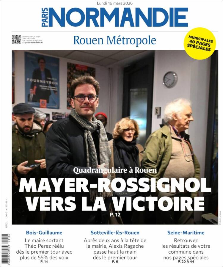 Portada de Paris Normandie (Francia)