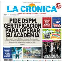 Portada de La Crónica de Baja California (M&eacute;xico)
