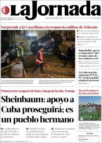 Portada de La Jornada (M&eacute;xico)