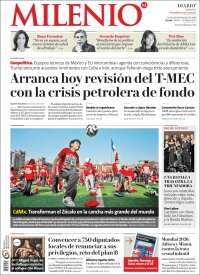 Portada de Milenio (M&eacute;xico)