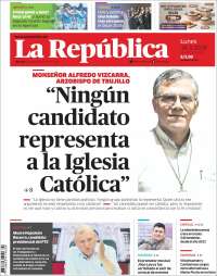 Portada de La Republica (Per&uacute;)