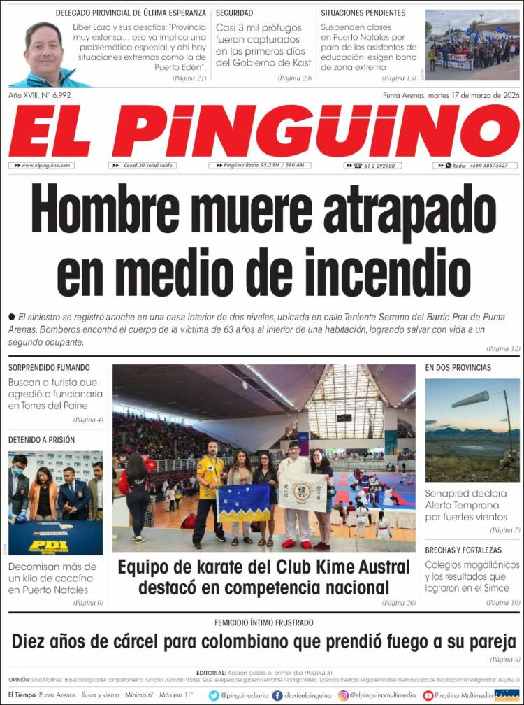 Portada de El Pingüino (Chile)
