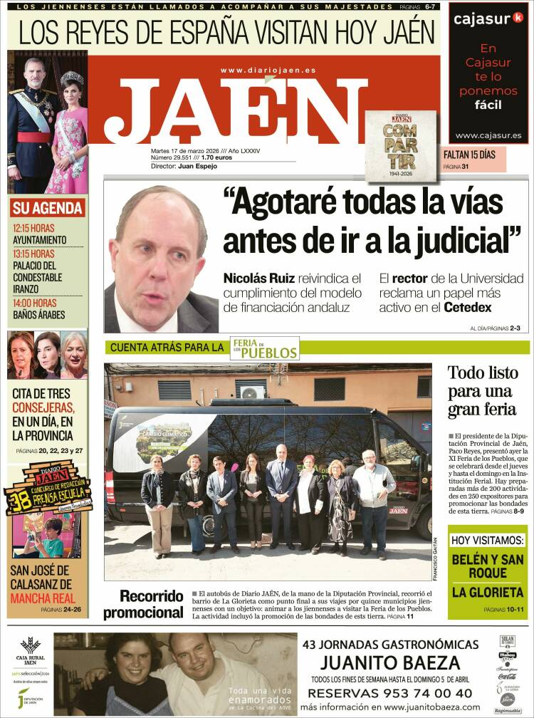 Portada de Diario Jaén (Espa&ntilde;a)