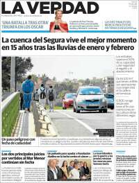 Portada de La Verdad de Murcia (Espa&ntilde;a)