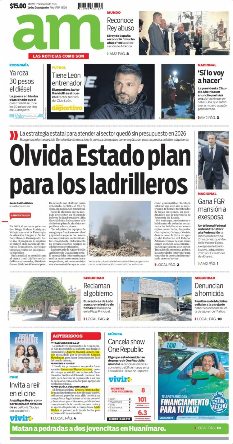 Portada de Al Día A.M. (M&eacute;xico)