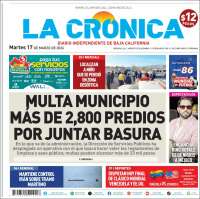 Portada de La Crónica de Baja California (M&eacute;xico)