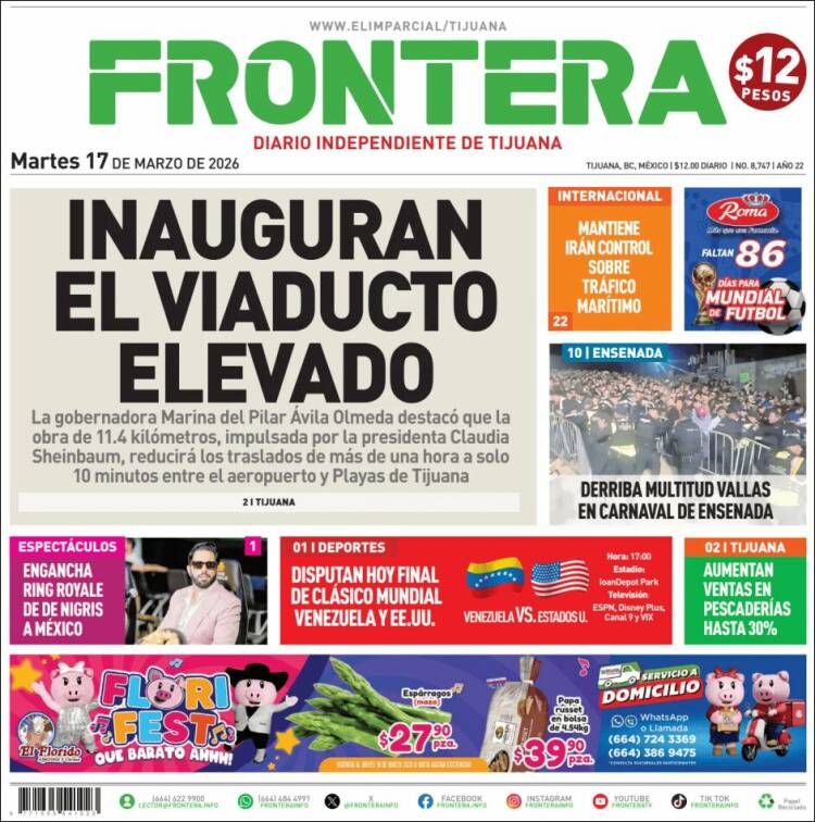 Portada de Frontera (M&eacute;xico)