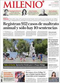 Portada de Milenio de León (M&eacute;xico)