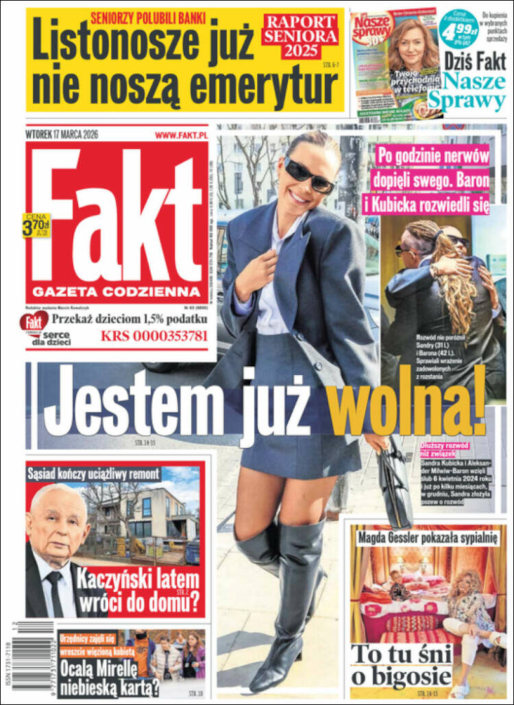 Portada de Fakt (Polonia)
