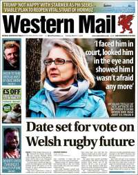 Portada de Western Mail (Reino Unido)