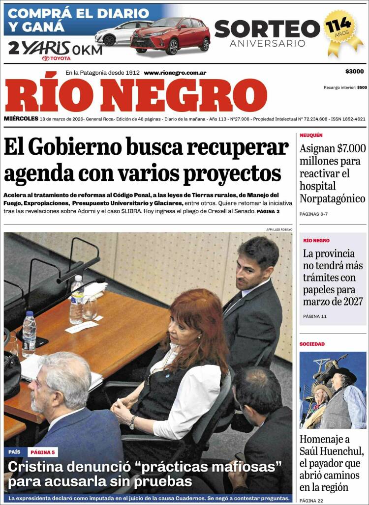Portada de Rio Negro (Argentina)