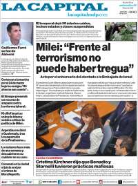 Portada de Diario La Capital - Mar del Plata (Argentina)