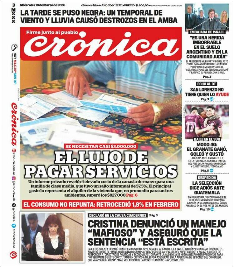 Portada de La Voz del Chaco (Argentina)