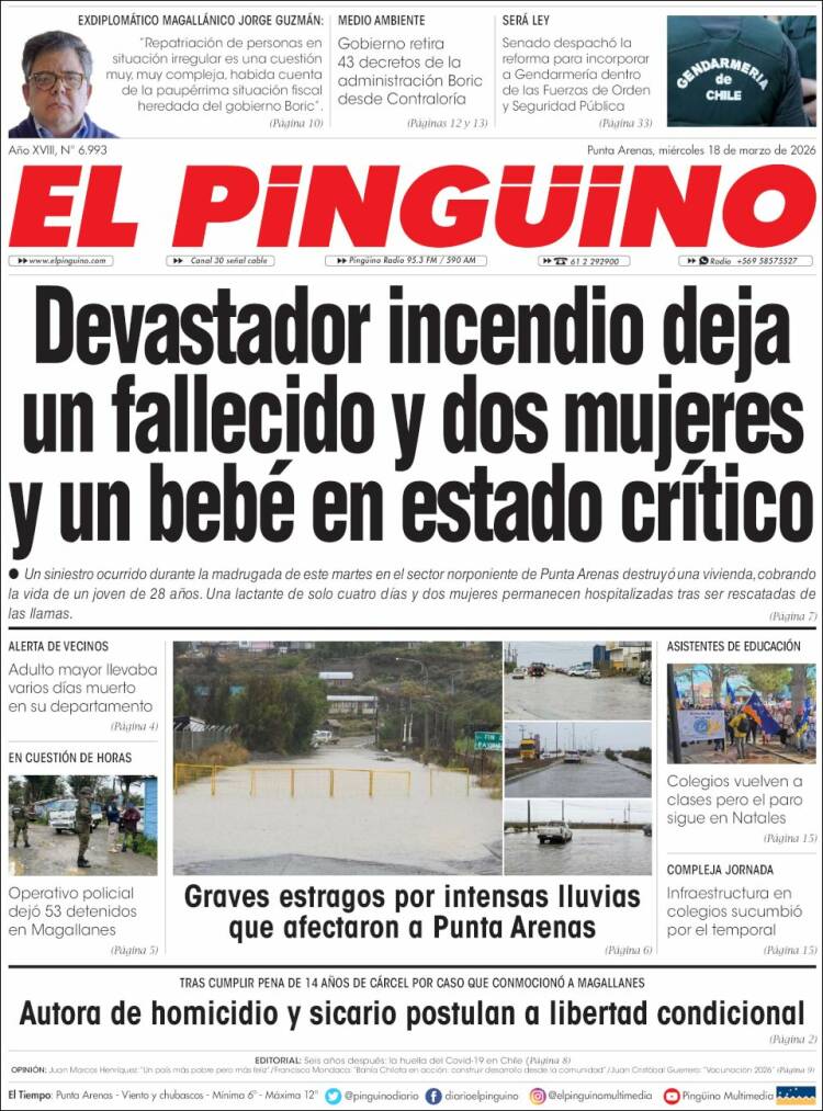 Portada de El Pingüino (Chile)