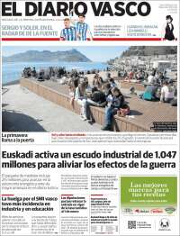 Portada de Diario Vasco (Espa&ntilde;a)