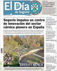 Portada de El Día de Segovia (Espa&ntilde;a)