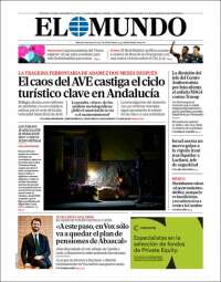 Portada de El Mundo (Espa&ntilde;a)