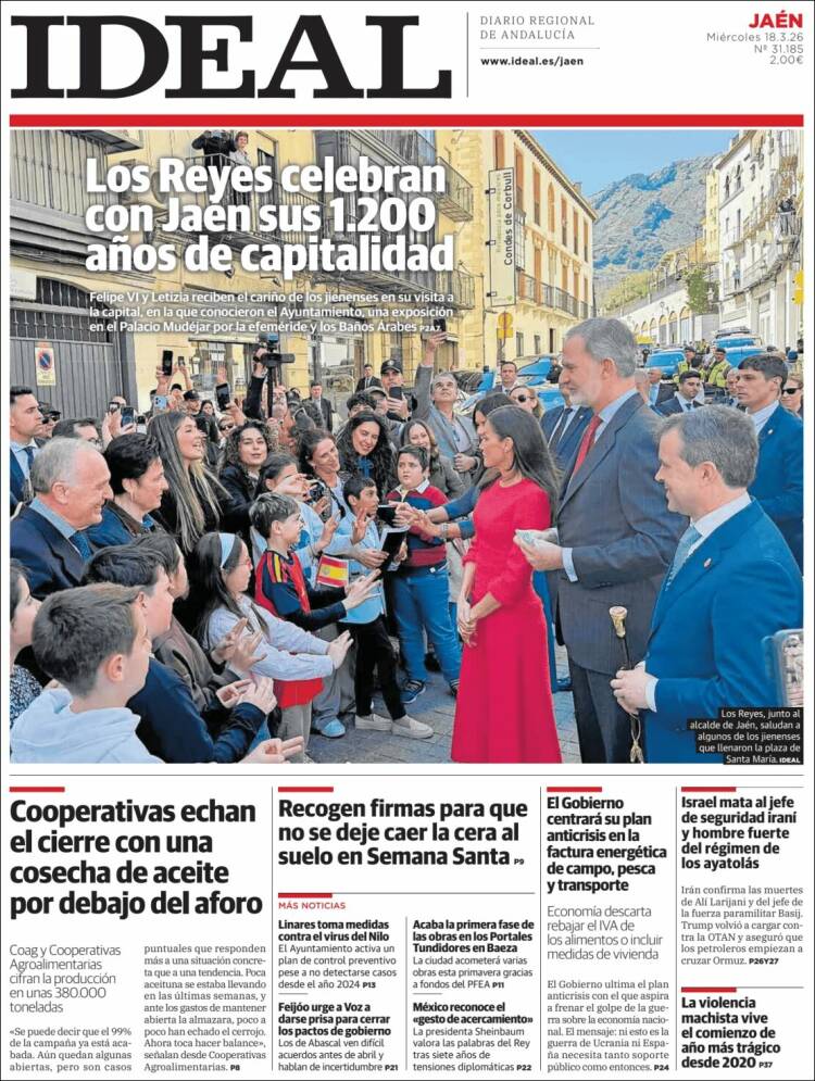Portada de El Ideal de Jaén (Espa&ntilde;a)