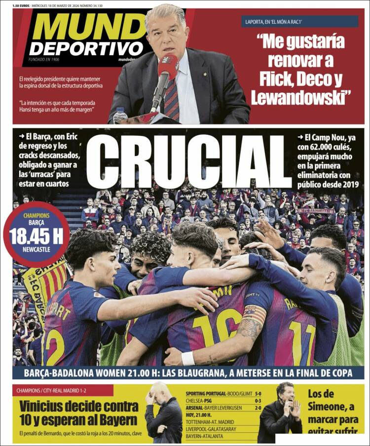 Portada de El Mundo Deportivo (Espa&ntilde;a)