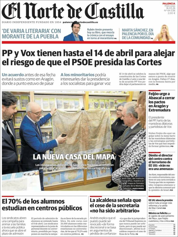 Portada de Norte de Castilla - Palencia (Espa&ntilde;a)