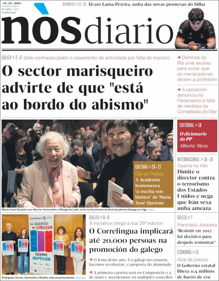 Portada de Nòs Diario (Espa&ntilde;a)