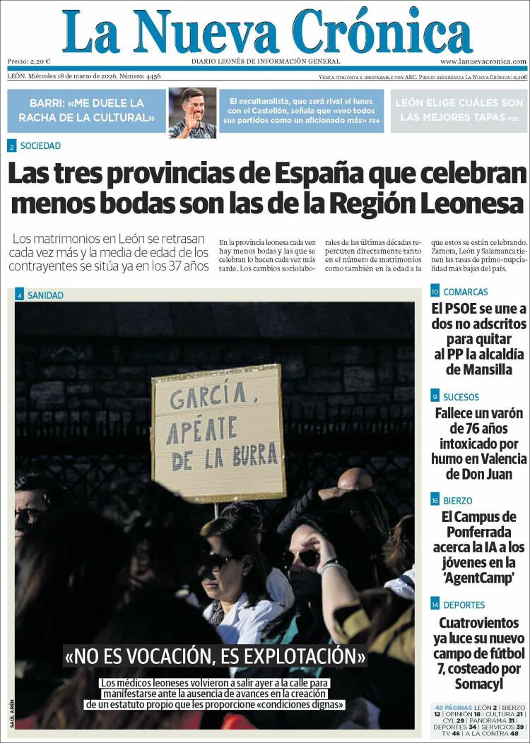Portada de La Nueva Crónica (Espa&ntilde;a)