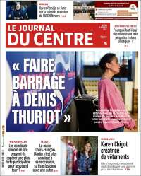 Portada de Le Journal du Centre (Francia)