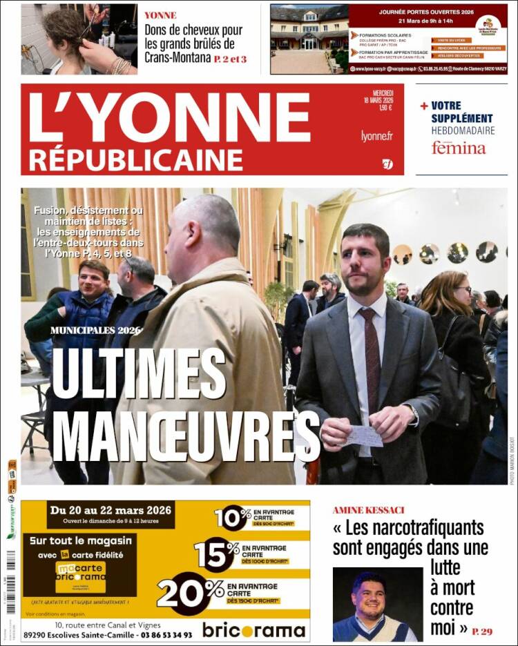 Portada de L'Yonne-Républicaine (Francia)