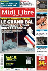 Portada de Midi Libre (Francia)