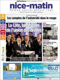 Portada de Nice-Matin (France)
